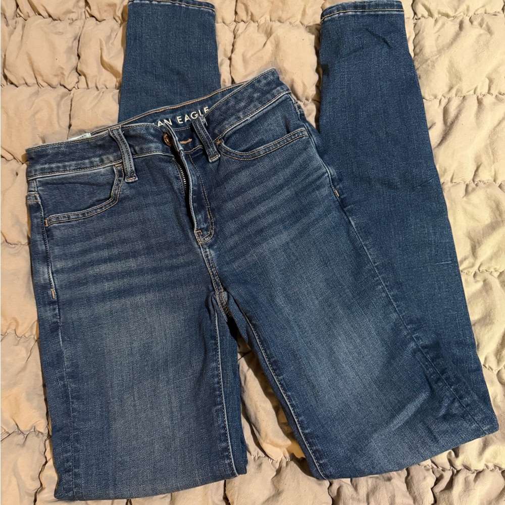 American Eagle Outfitters Women's Classic Blue Skinny Jeans